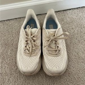 Hoka Eggnog/Shifting Sand Clifton 8 Shoes